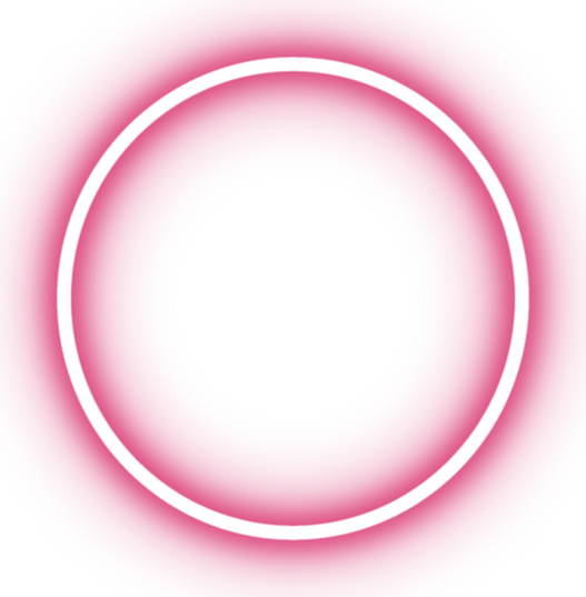 Pink Neon Circle Icon